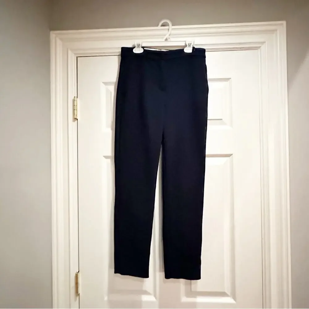 J. Crew Pants High Rise Cameron Dress Pant Navy Blue H6573 Size 4 Fall 2022